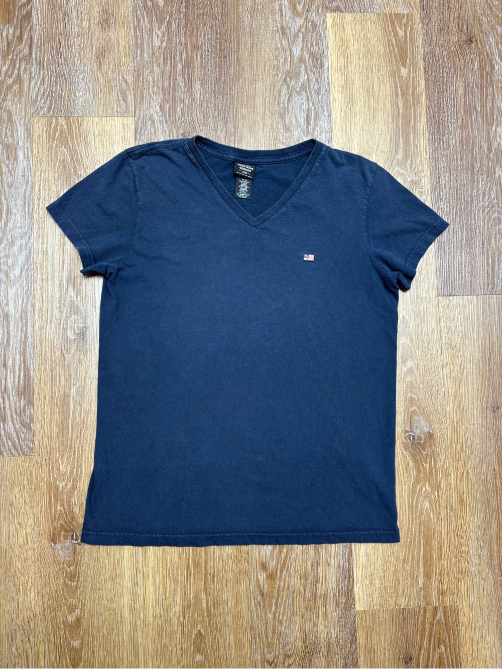 Y2k polo jeans company Deep Navy V-Neck Tee
